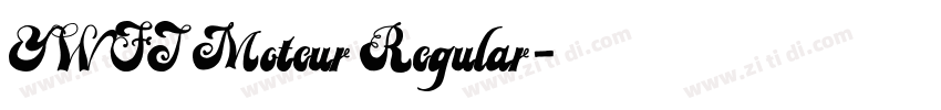 YWFT Moteur Regular字体转换 YWFT Moteur Regular字体转换